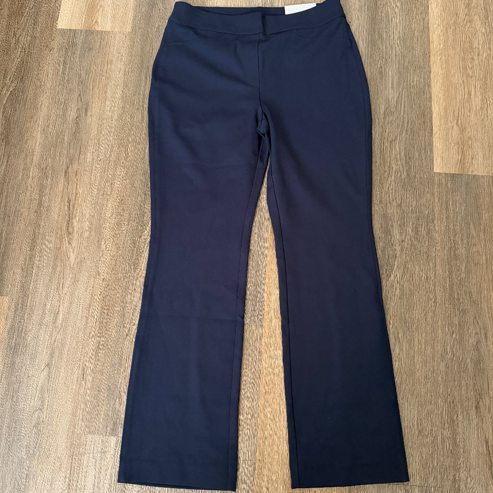 Chico's Women's Navy Stretch Bootcut Pants